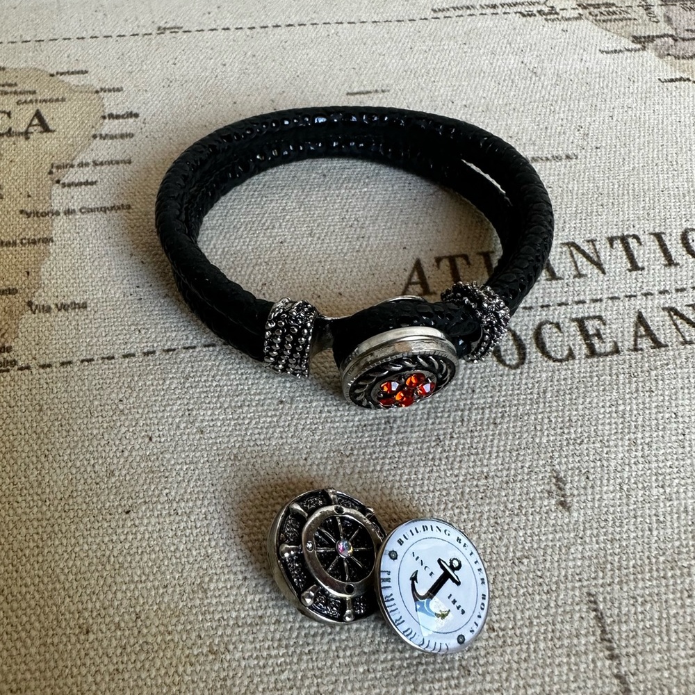SnapAccents Bracelet Set with Interchangeable Charms